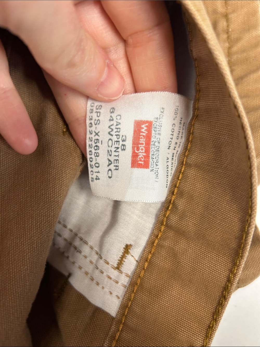 Men's Casual Carpenter Shorts in Brown wrangler 38 - Picture 4 of 4